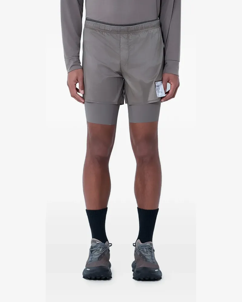 Satisfy TechSilk 8" track shorts - Braun Braun