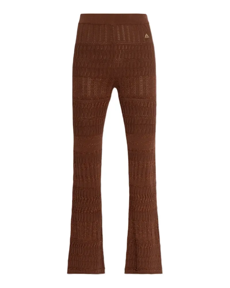 AKEP openwork straight-leg trousers - Braun Braun