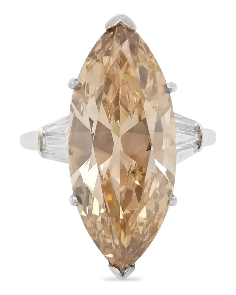 HYT Jewelry Ring aus Platin mit Marquise-Diamanten - Silber Silber