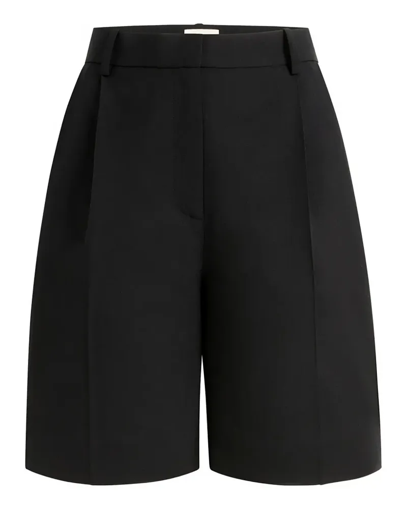KHAITE Auggie Shorts mit Falten - Schwarz Schwarz