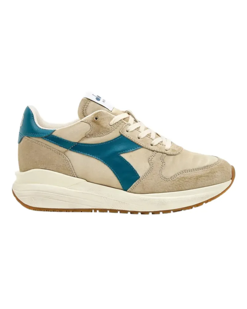 Diadora Heritage Venus Satin lace-up leather sneakers - Nude Nude