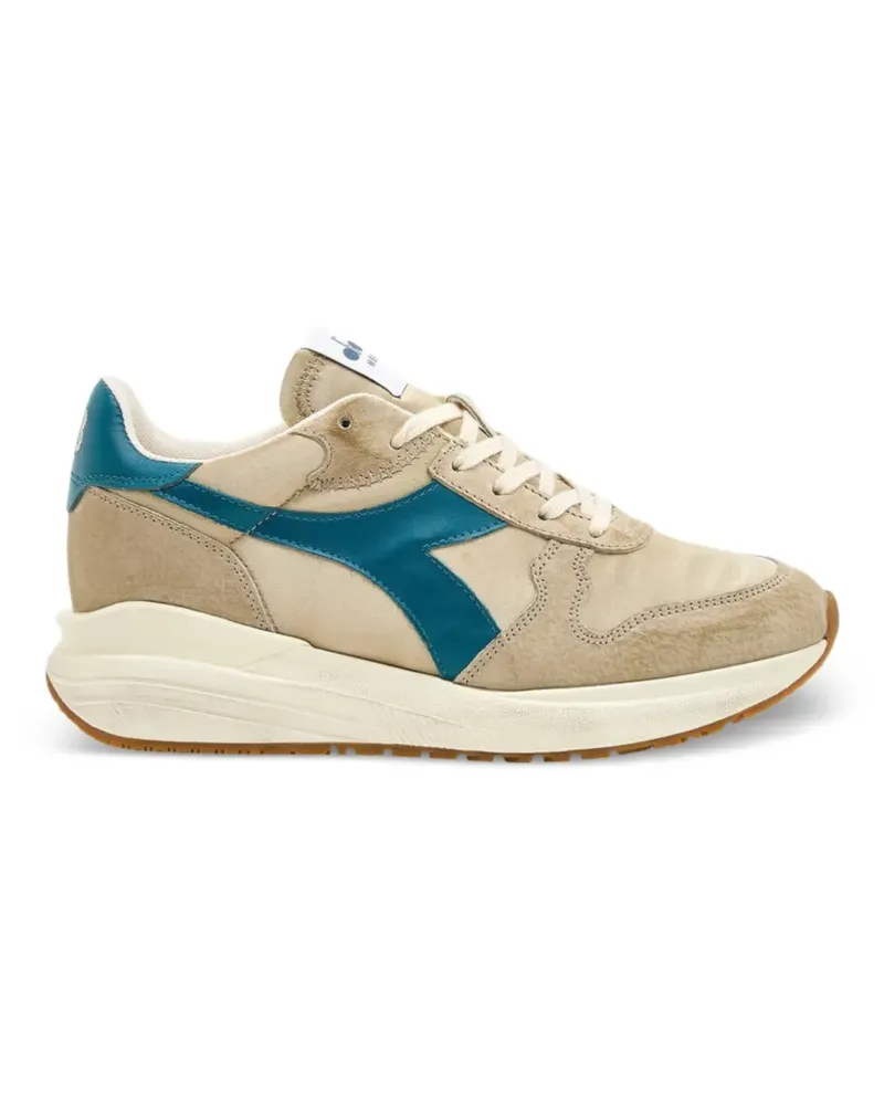 Diadora Heritage Venus Satin lace-up leather sneakers - Nude Nude