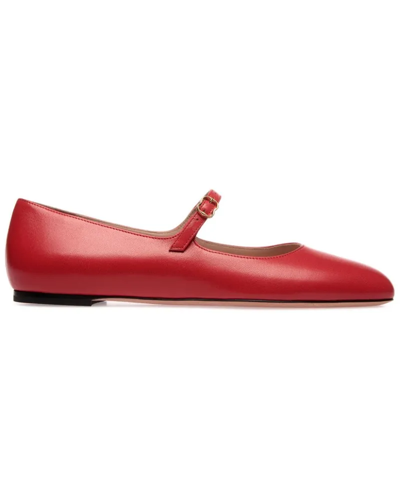 Bally Mary Janes aus gebürstetem Leder - Rot Rot
