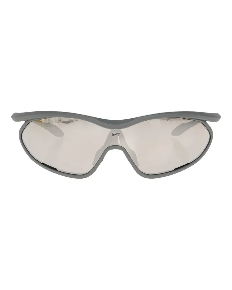 EA7 geometric-frame sunglasses - Silber Silber