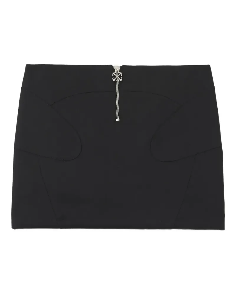 OFF-WHITE Wo Gab zip-up mini skirt - Schwarz Schwarz