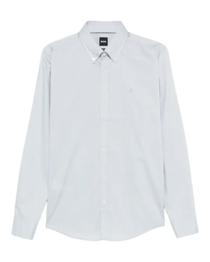 HUGO BOSS Roan Hemd mit Knöpfen - Blau Blau