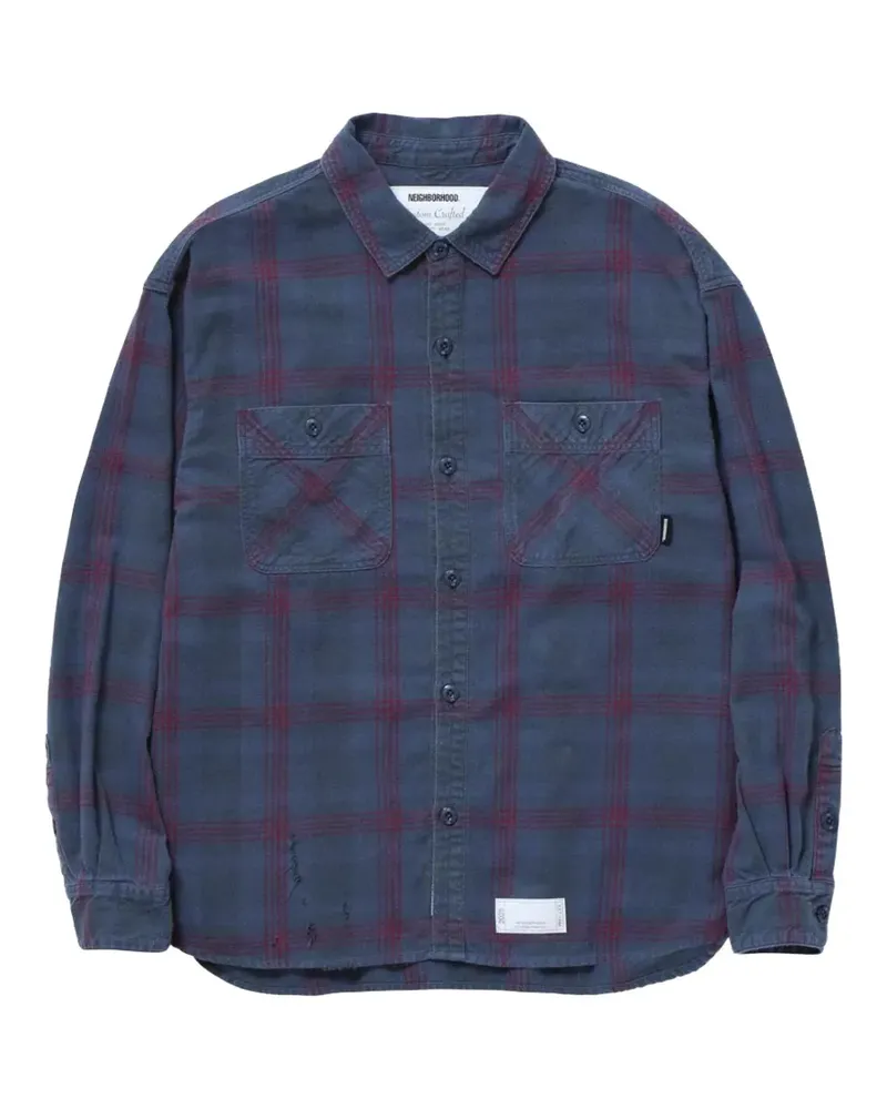 Neighborhood Savage Hemd mit Schottenkaro - Blau Blau