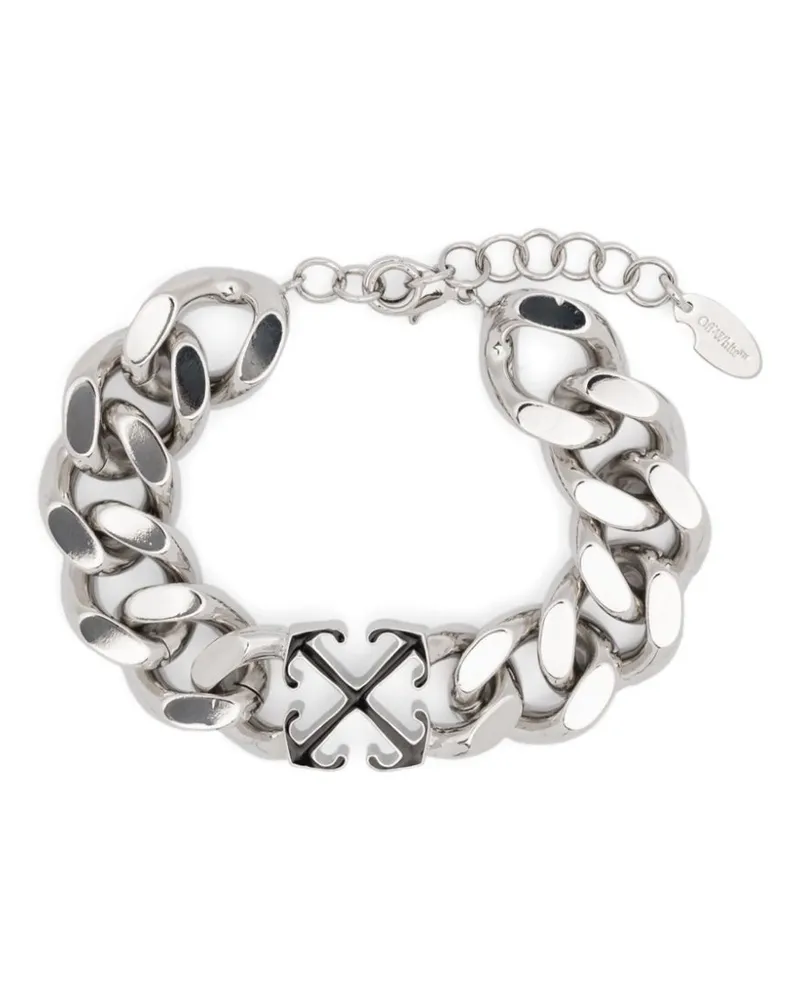 OFF-WHITE Emailliertes Armband mit Pfeilen - Silber Silber