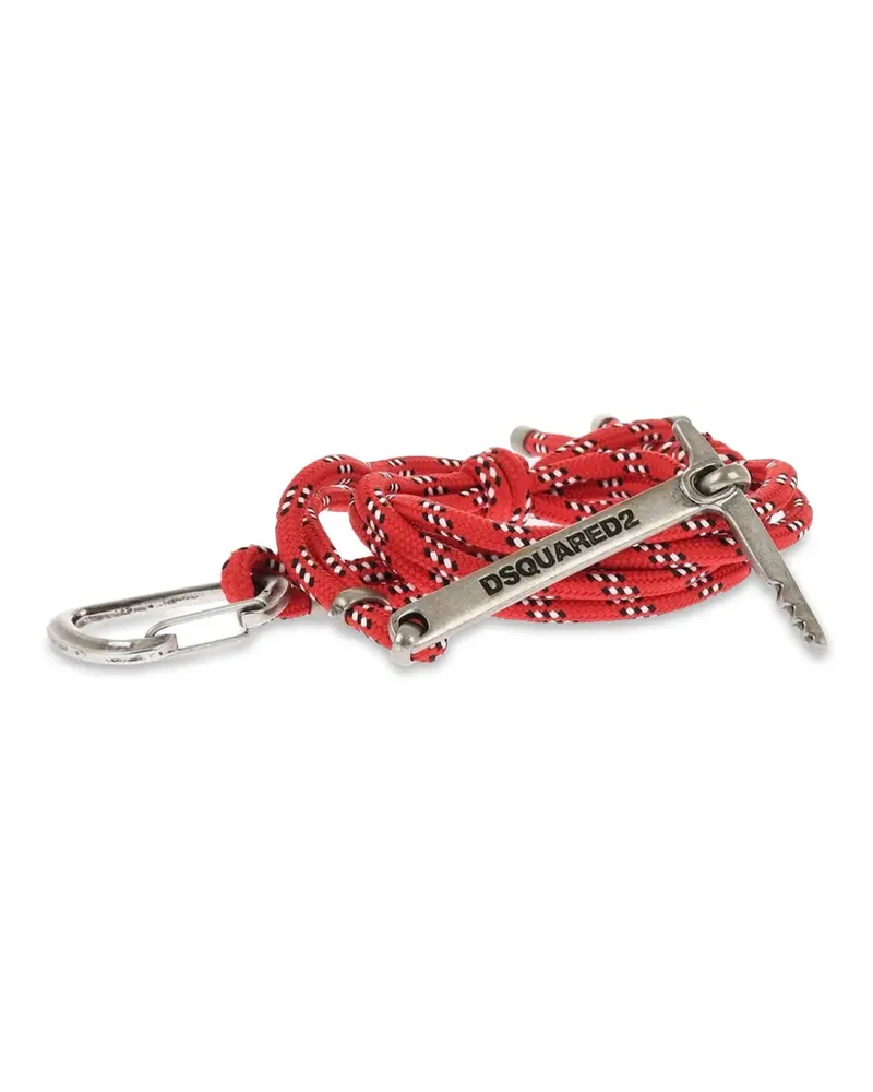 Dsquared2 Zweifarbiger Gürtel mit Logo-Gravur - Silber Silber