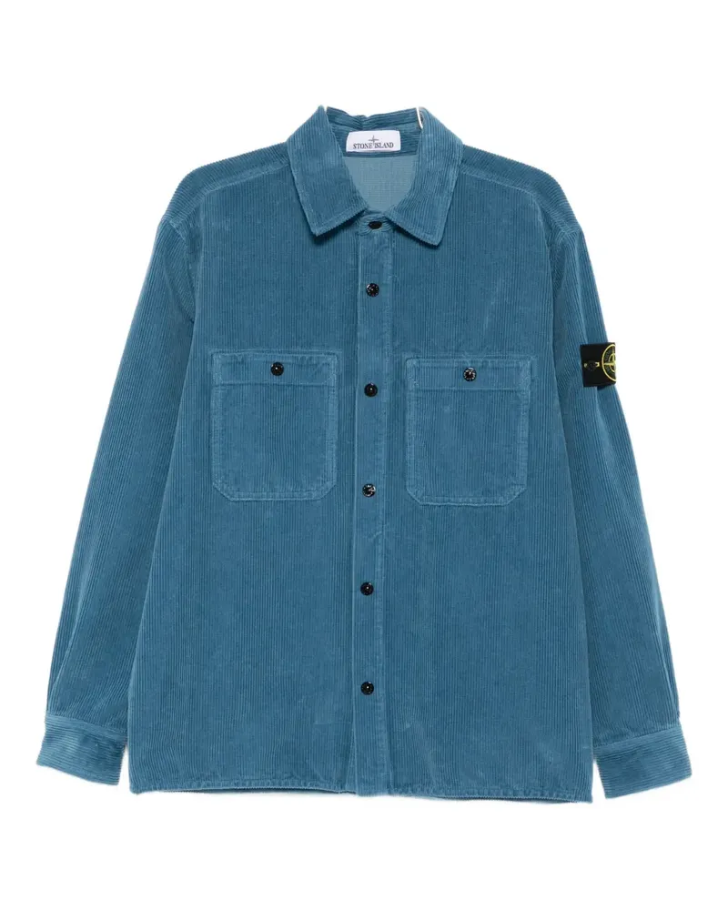 Stone Island corduroy shirt jacket - Blau Blau