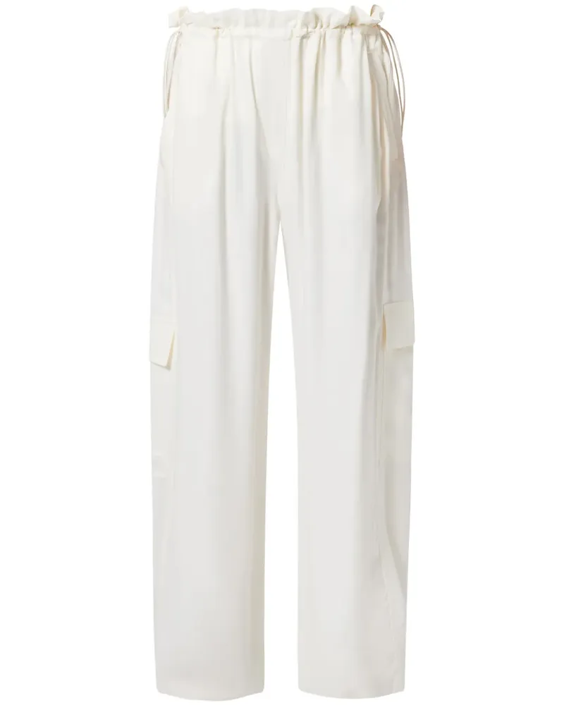 Lacoste Cargohose aus Satin - Nude Nude