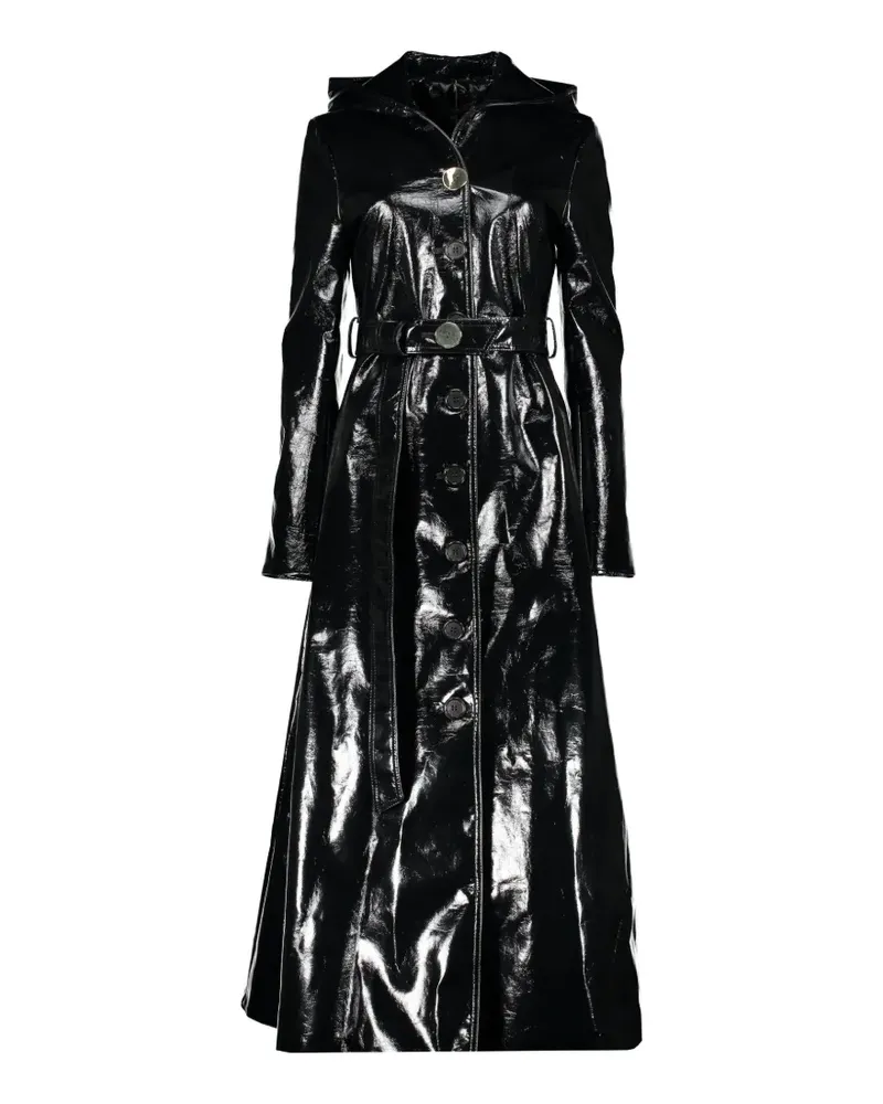 ELLERY Trenchcoat mit Kapuze - Schwarz Schwarz