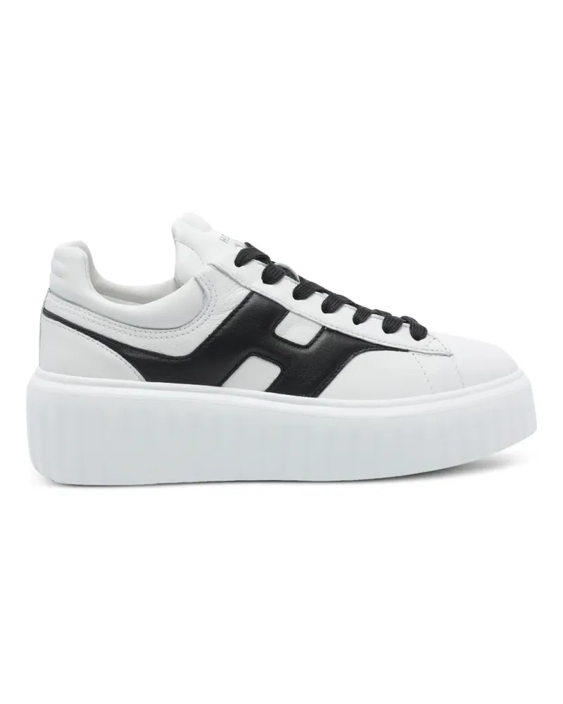 Hogan H-Stripes leather sneakers - Weiß Weiß