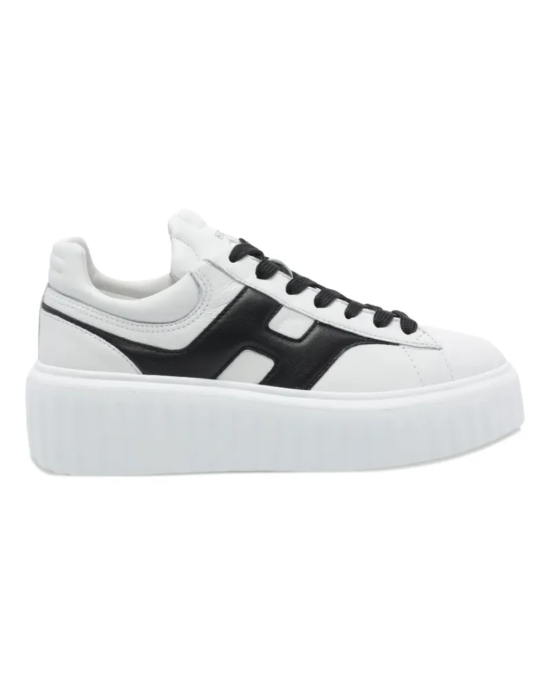 Hogan H-Stripes leather sneakers - Weiß Weiß