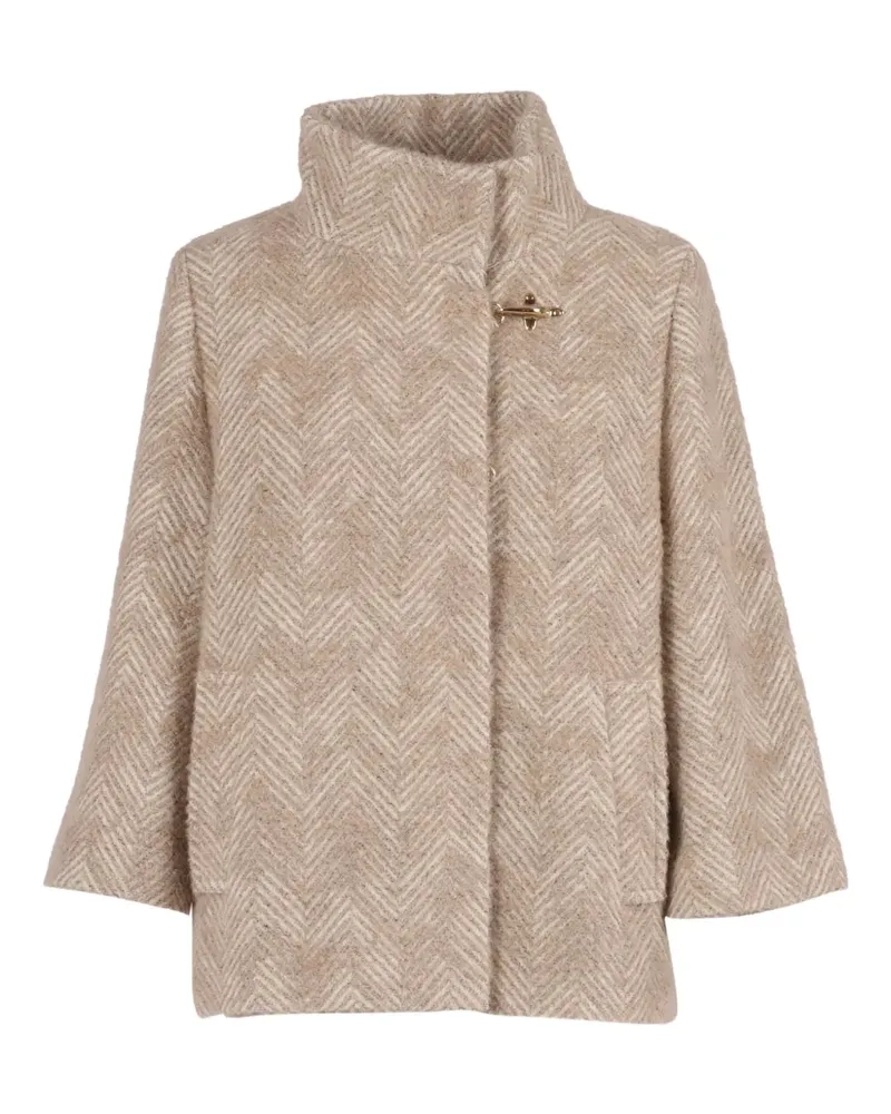 Fay hook herringbone jacket - Nude Nude