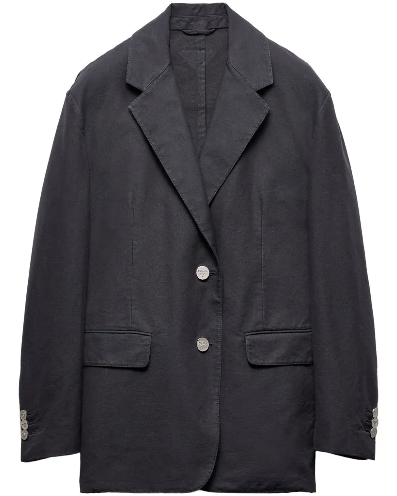 Prada Einreihiges Sakko - Blau Blau