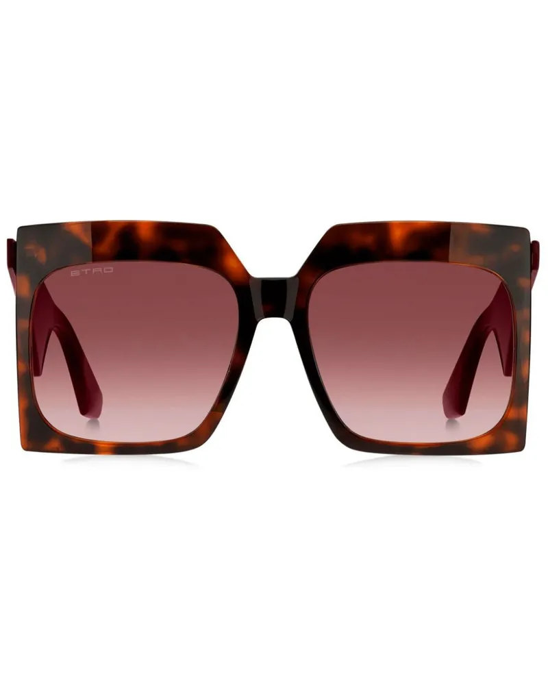 Etro Tailoring Sonnenbrille mit Oversized-Gestell - Rot Rot