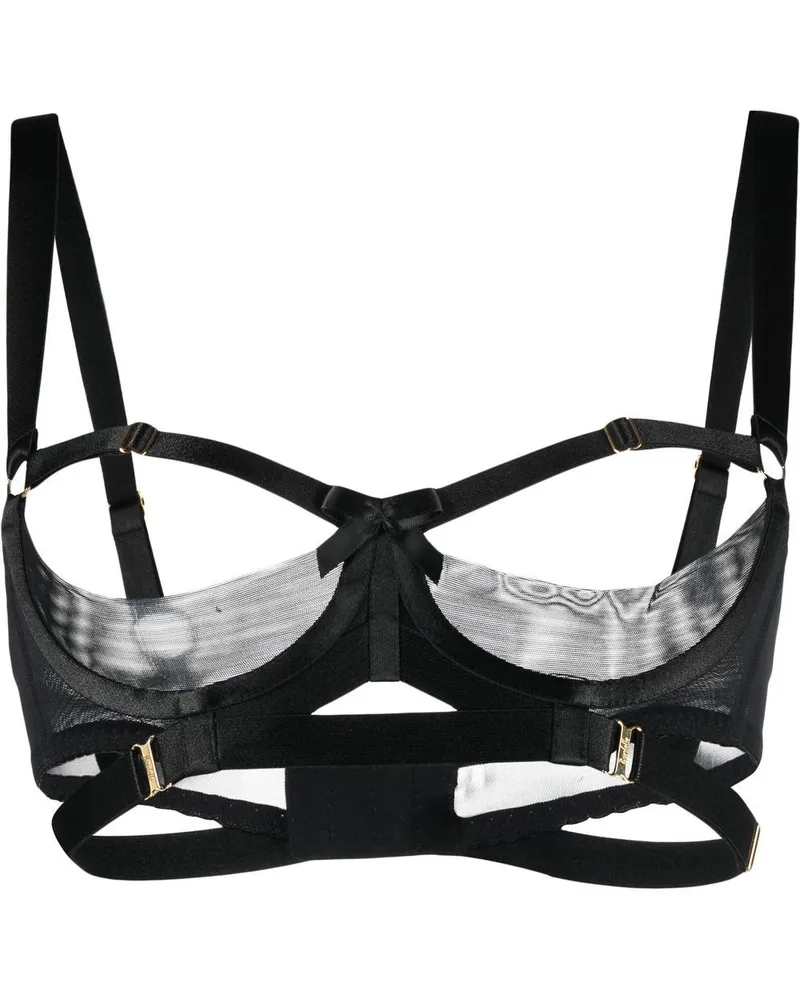 Bordelle Gia BH - Schwarz Schwarz
