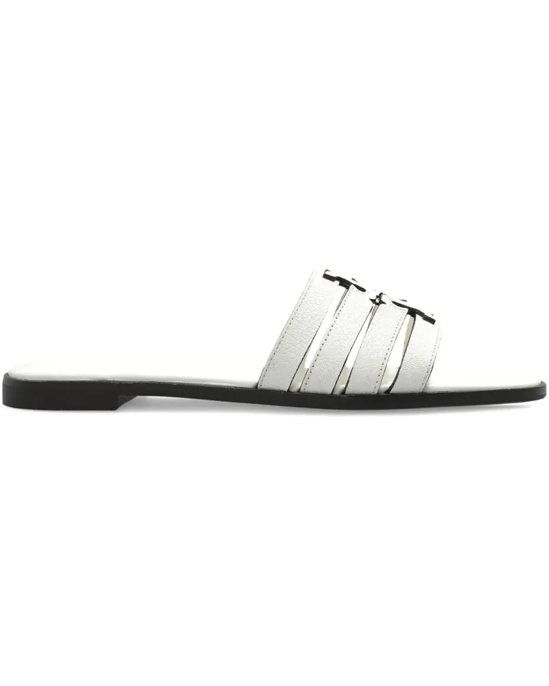 Tory Burch Flache Sandalen - Weiß Weiß