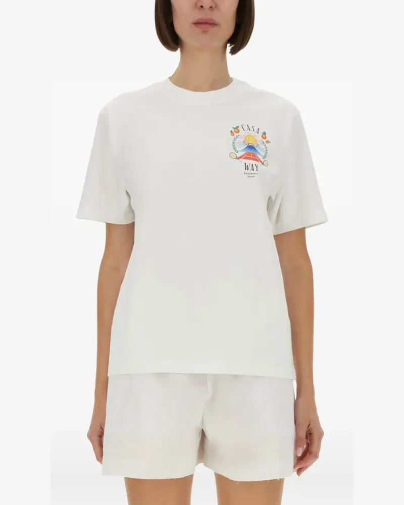 Casablanca Paris logo-print T-shirt - Weiß Weiß