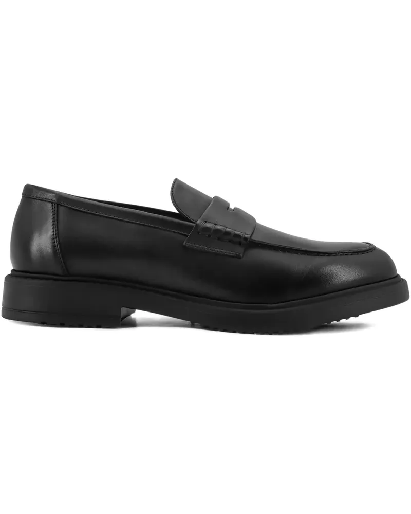 Doucal´s Flache Penny-Loafer - Schwarz Schwarz