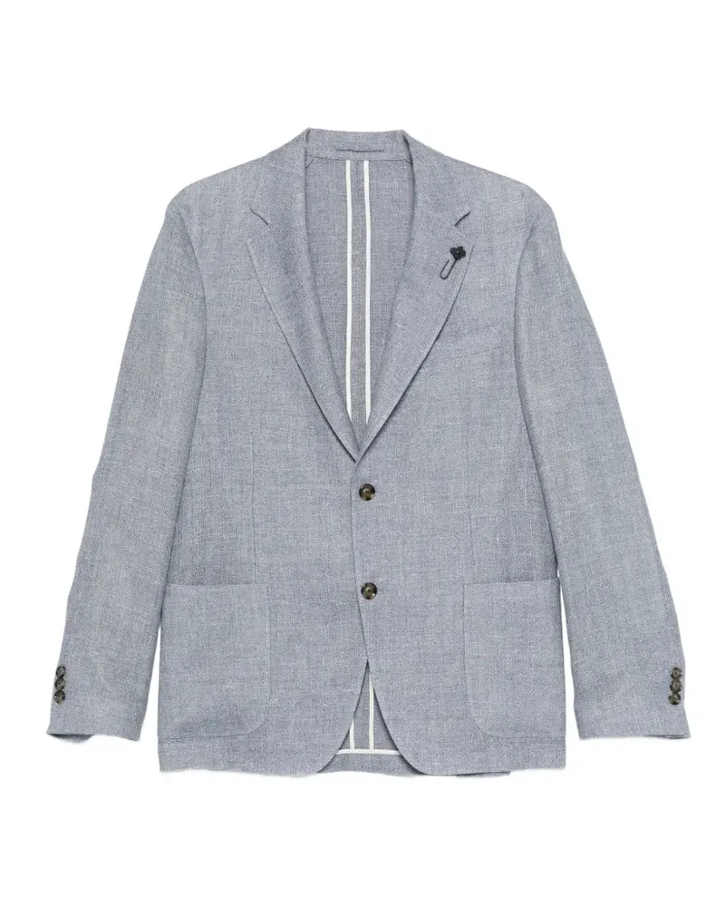 LARDINI Geknöpftes Leinenblazer - Blau Blau
