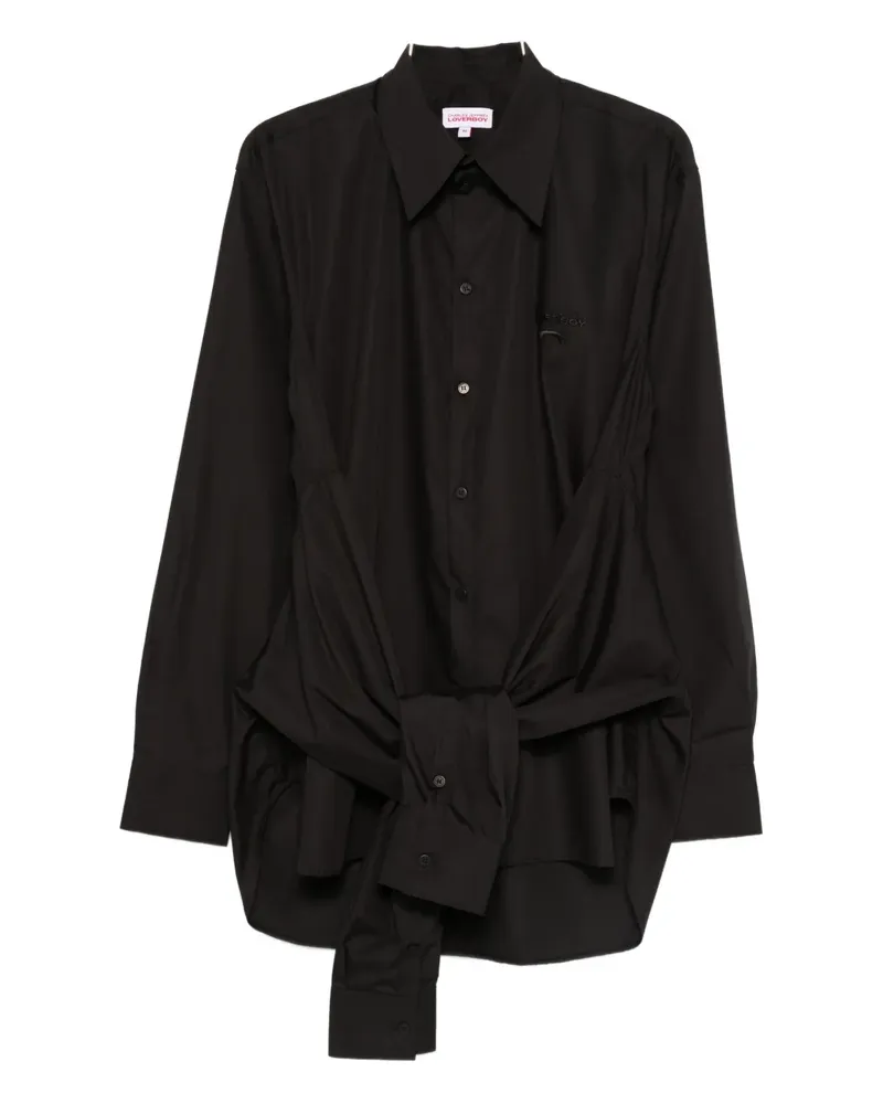 Charles Jeffrey Loverboy tie front hug shirt - Schwarz Schwarz