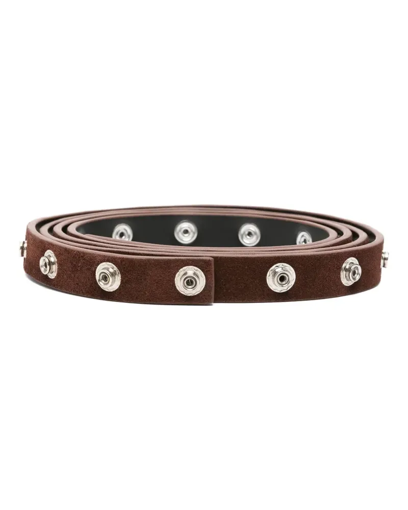 ATTICO studded belt - Braun Braun