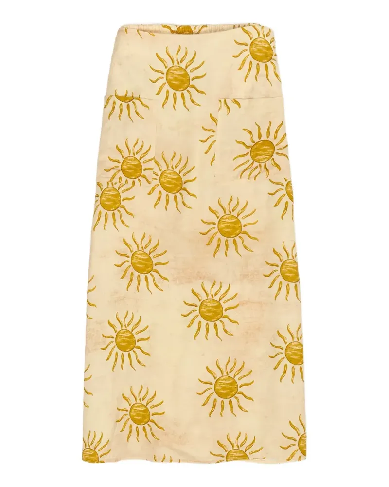 BIMBA Y LOLA Bimba by the South Leinenrock in A-Linie - Nude Nude