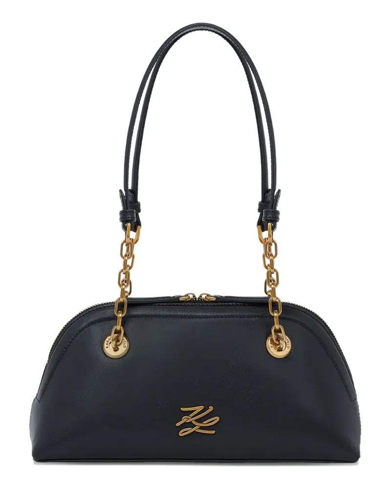 Karl Lagerfeld Kleine K/Autograph Schultertasche - Schwarz Schwarz