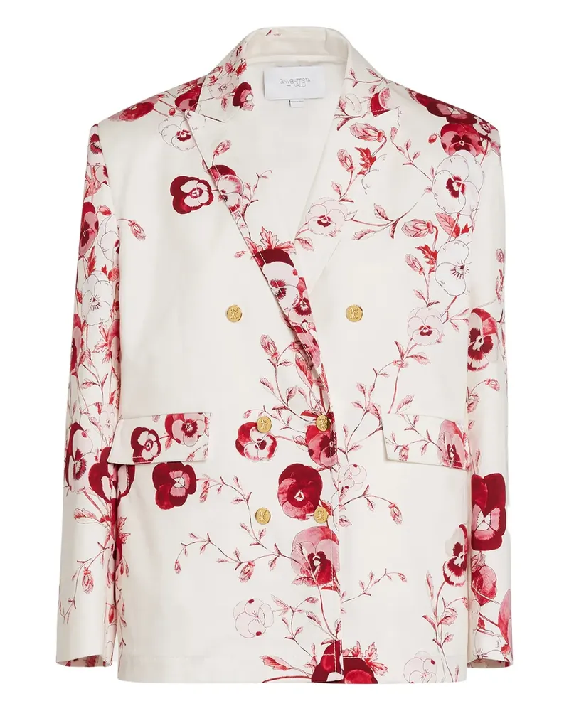 Giambattista Valli Cabanjacke mit Blumenmuster - Nude Nude