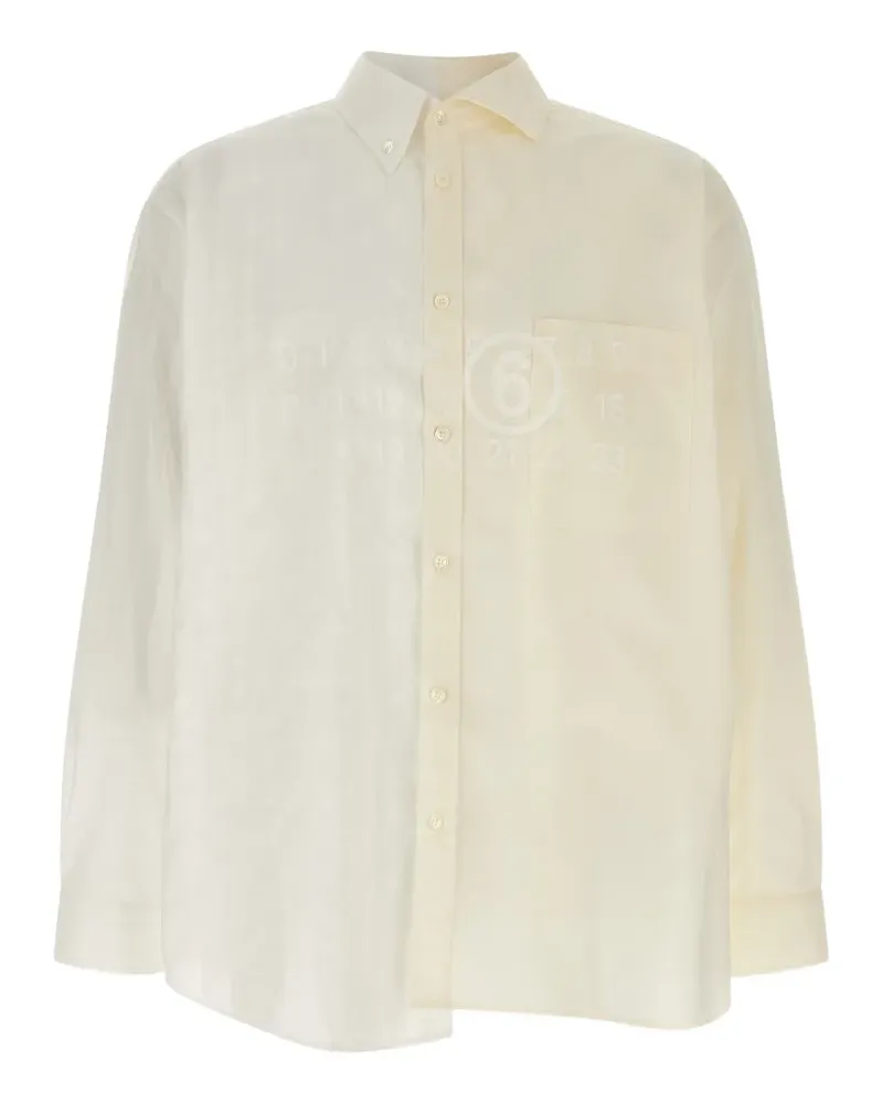 Maison Margiela panelled shirt - Nude Nude