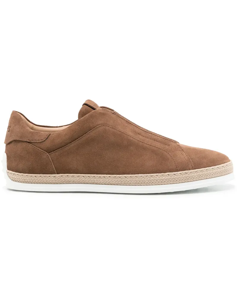 TOD'S Slip-On-Sneakers aus Wildleder - Braun Braun