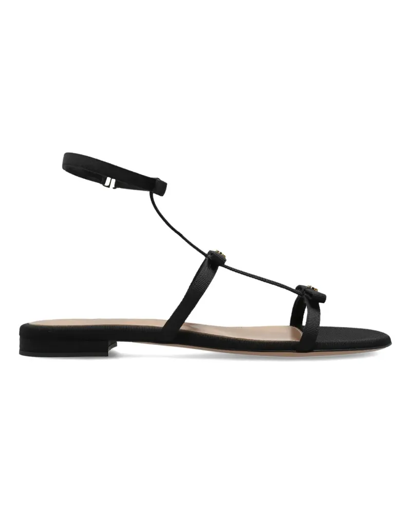 Gianvito Rossi bow strap sandal - Schwarz Schwarz