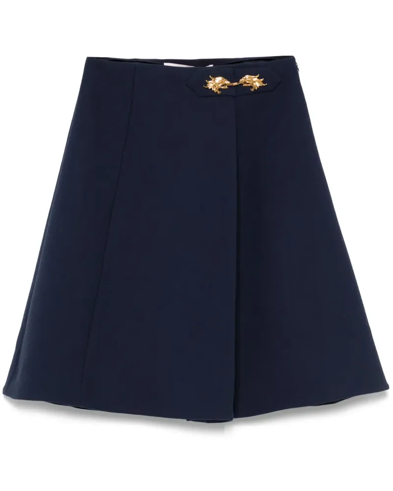 Valentino Garavani Minirock mit Faltendetail - Blau Blau