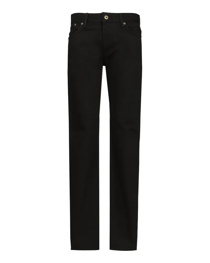 Emporio Armani straight-leg five-pocket jeans - Schwarz Schwarz