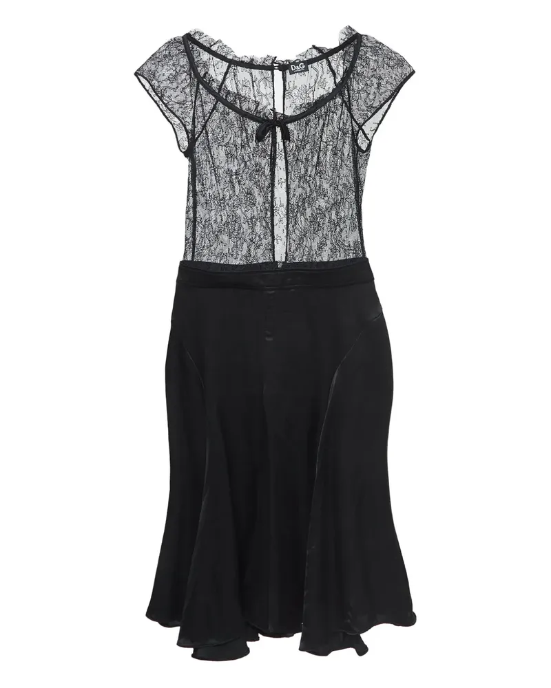 Dolce & Gabbana Kleid mit Spitze - Schwarz Schwarz