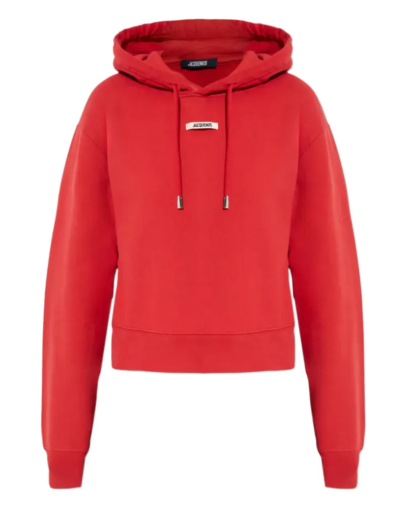 Jacquemus Hoodie mit Logo-Patch - Rot Rot
