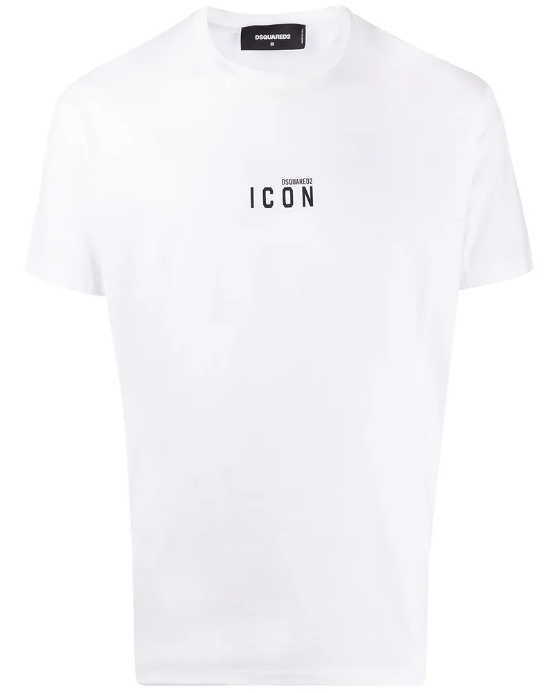 Dsquared2 T-Shirt mit "Icon"-Print Weiß