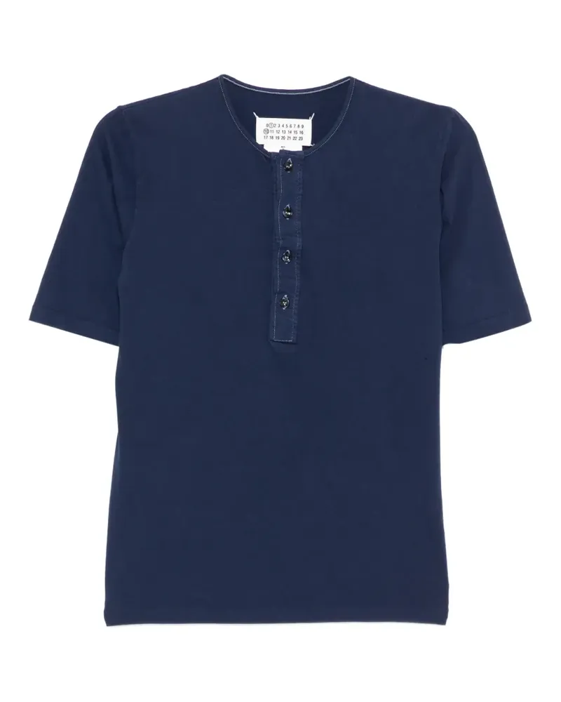 Maison Margiela button short-sleeve t-shirt - Blau Blau