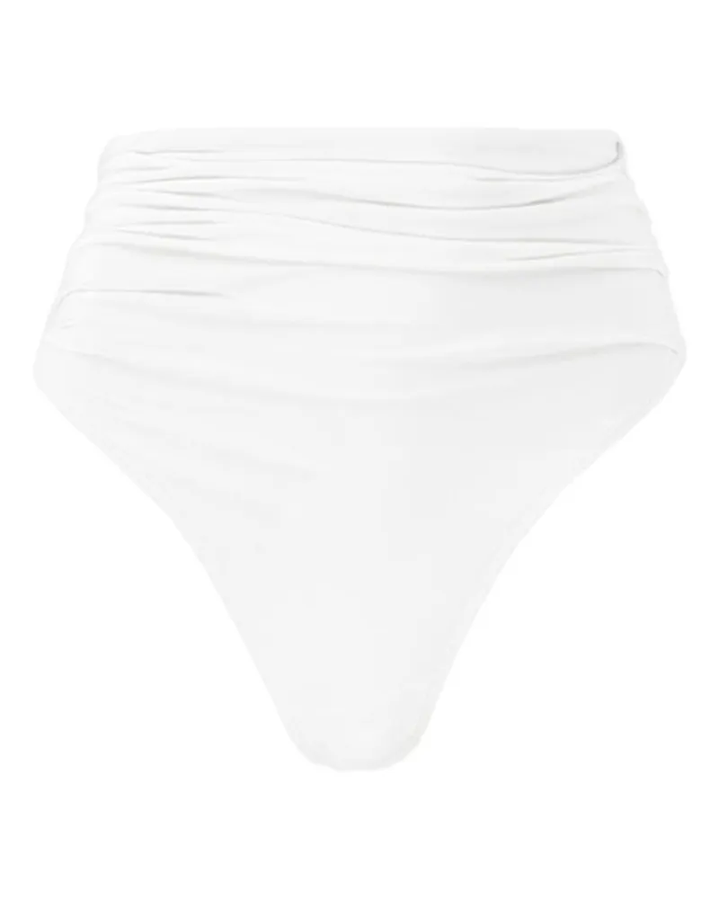 Jacquemus The Drapeado Bikinihöschen - Weiß Weiß