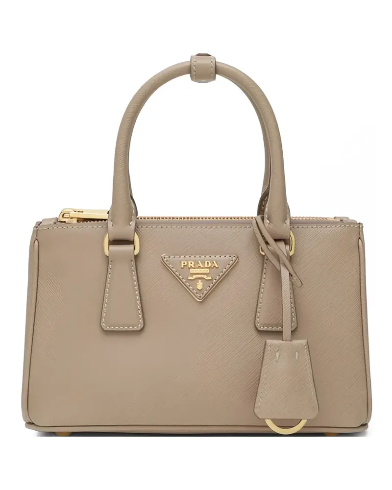 Prada Galleria Mini-Tasche - Nude Nude