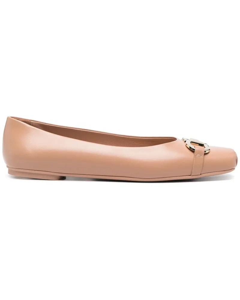 Ferragamo Ballerinas mit Gancini-Schnalle - Braun Braun