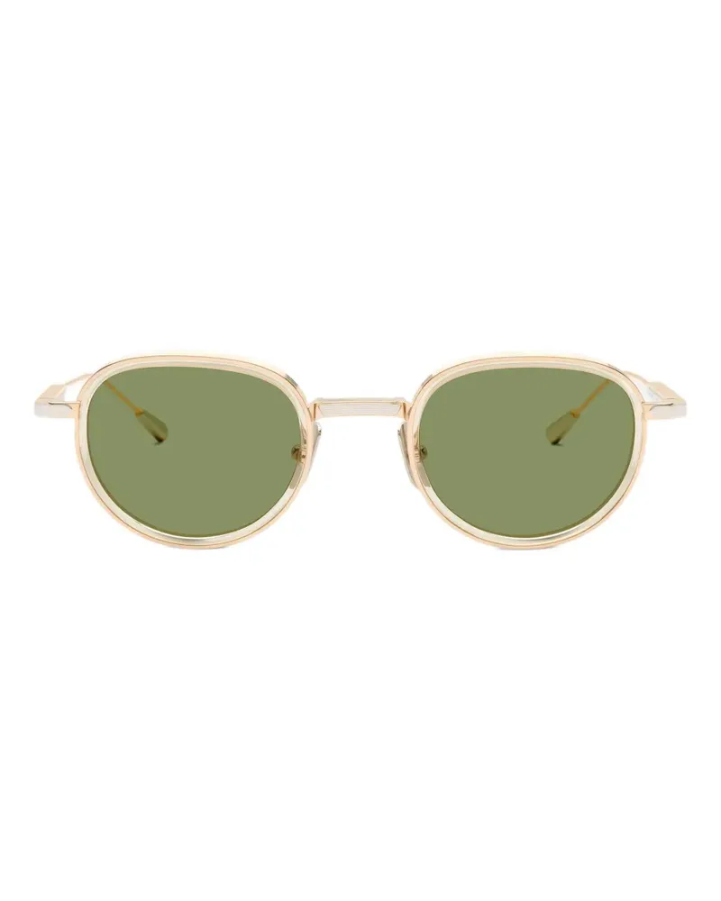 Lunetterie Générale Panache oval-frame sunglasses - Gold Gold