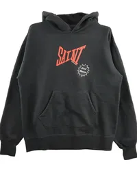 SAINT MXXXXXX Hoodie mit Logo-Print Schwarz