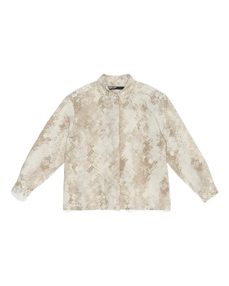 BIMBA Y LOLA Hemd mit Schlangen-Print - Nude Nude