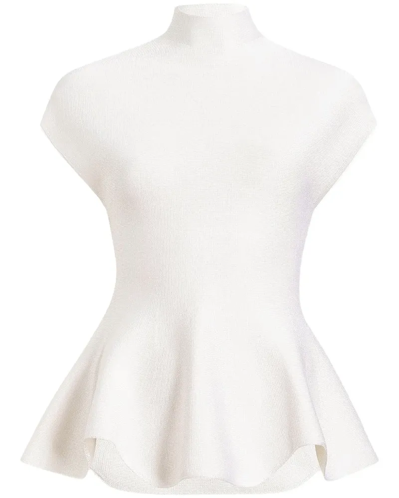 KHAITE Top mit Schößchen - Weiß Weiß