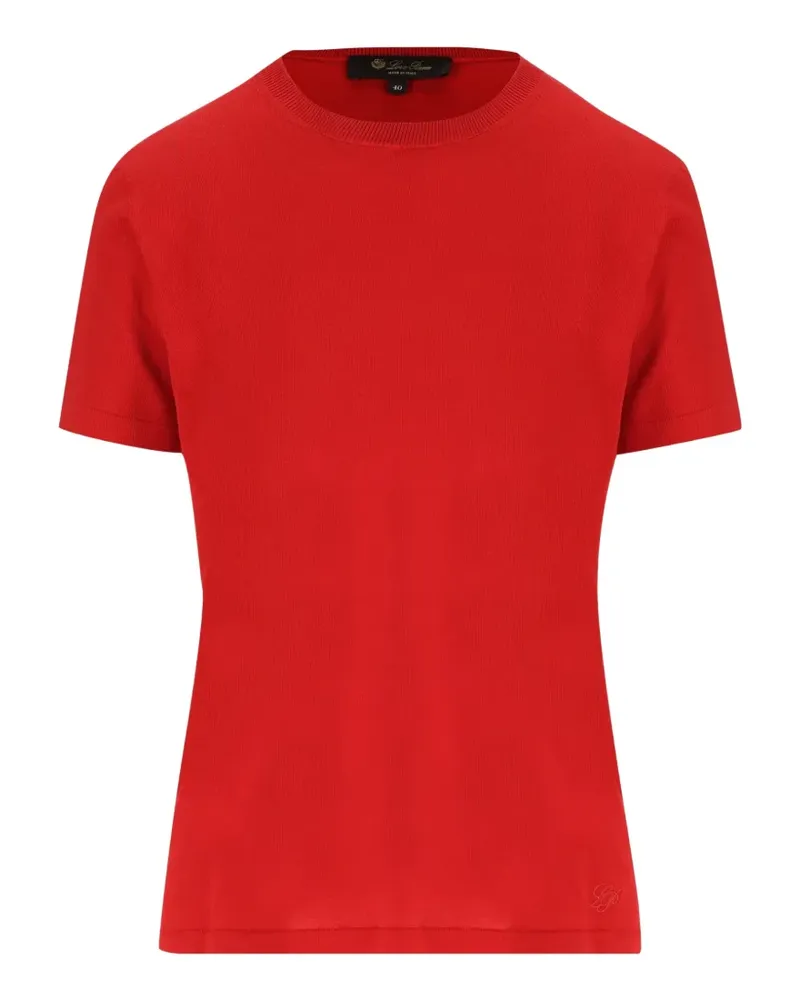Loro Piana Angera T-Shirt mit rundem Ausschnitt - Rot Rot