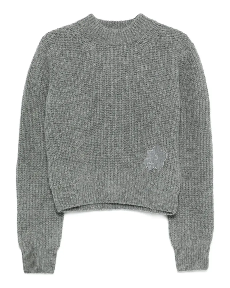 Cecilie Bahnsen Pullover mit Blumenapplikation - Grau Grau
