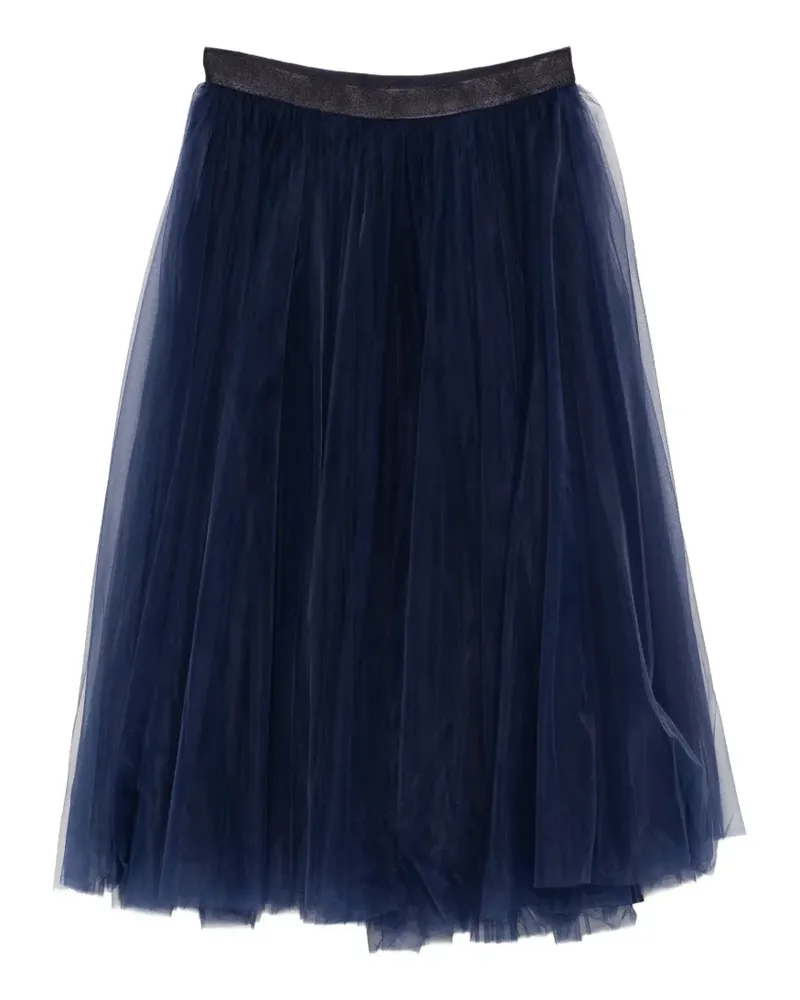 Repetto Midirock mit Tüll-Overlay - Blau Blau
